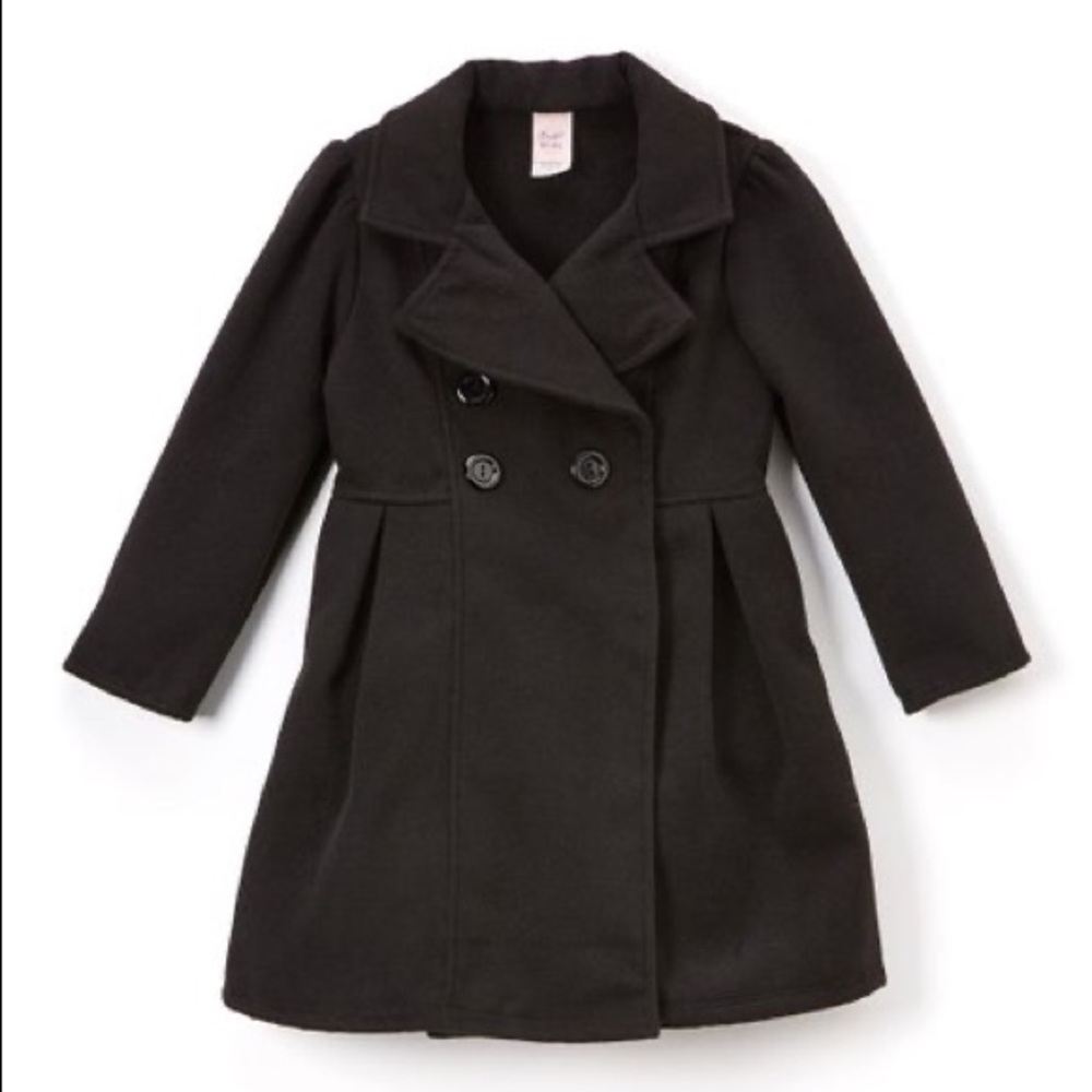 Girls black coat size 12